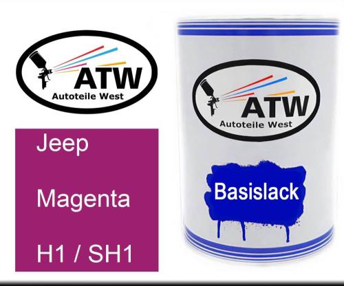 Jeep, Magenta, H1 / SH1: 500ml Lackdose, von ATW Autoteile West.